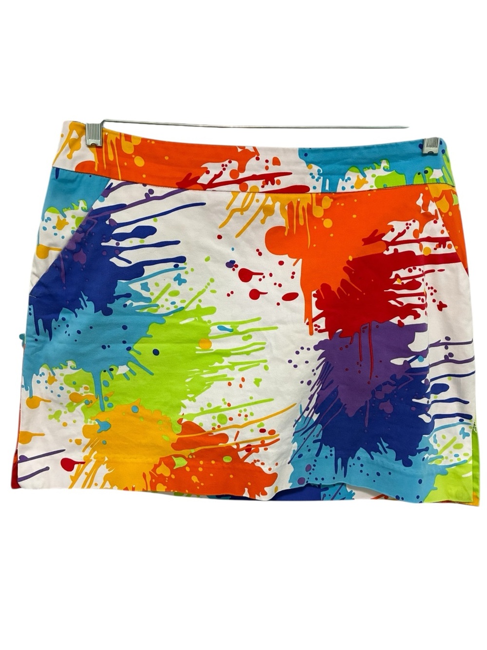 Loudmouth Ladies Skort Skirt Blasterpiece Paint Splatter Size 10 Golf Pickleball